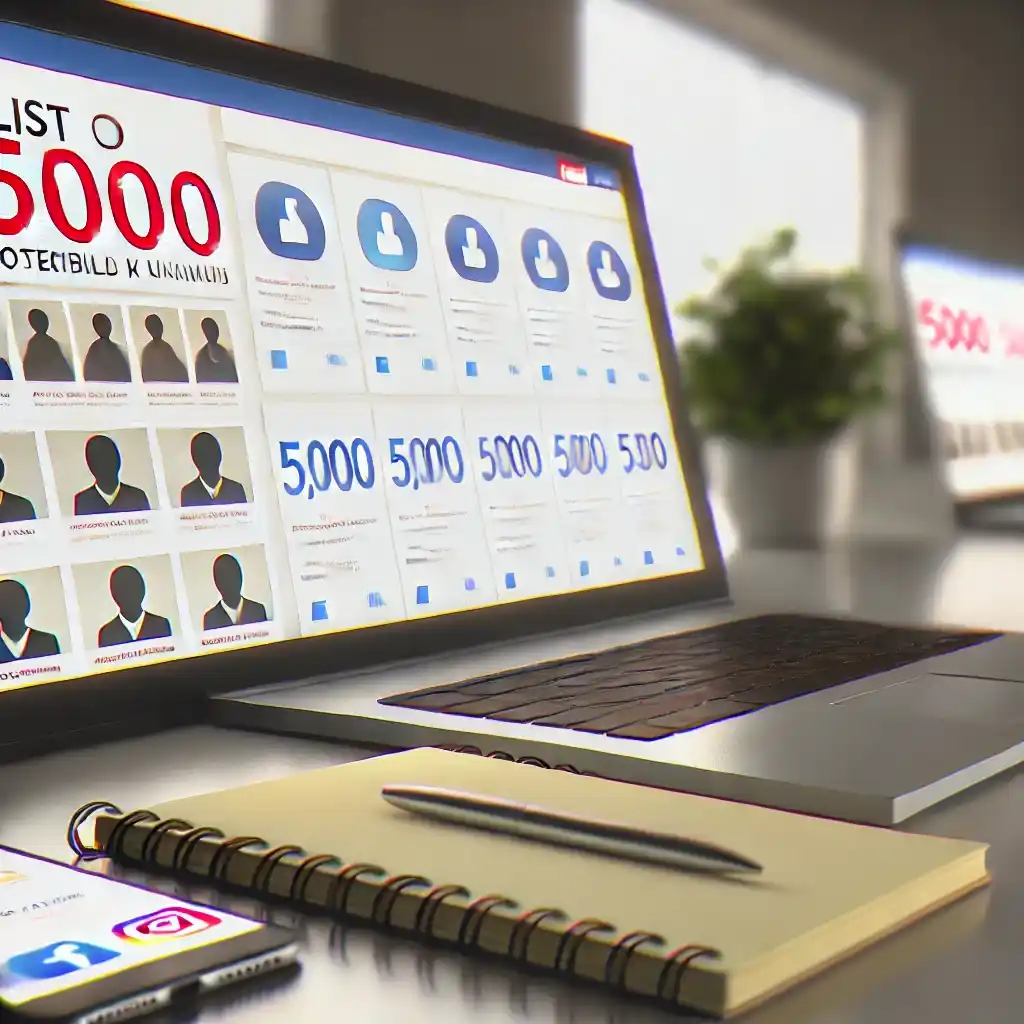 لیست 5000 مشتری بالقوه تخصصی